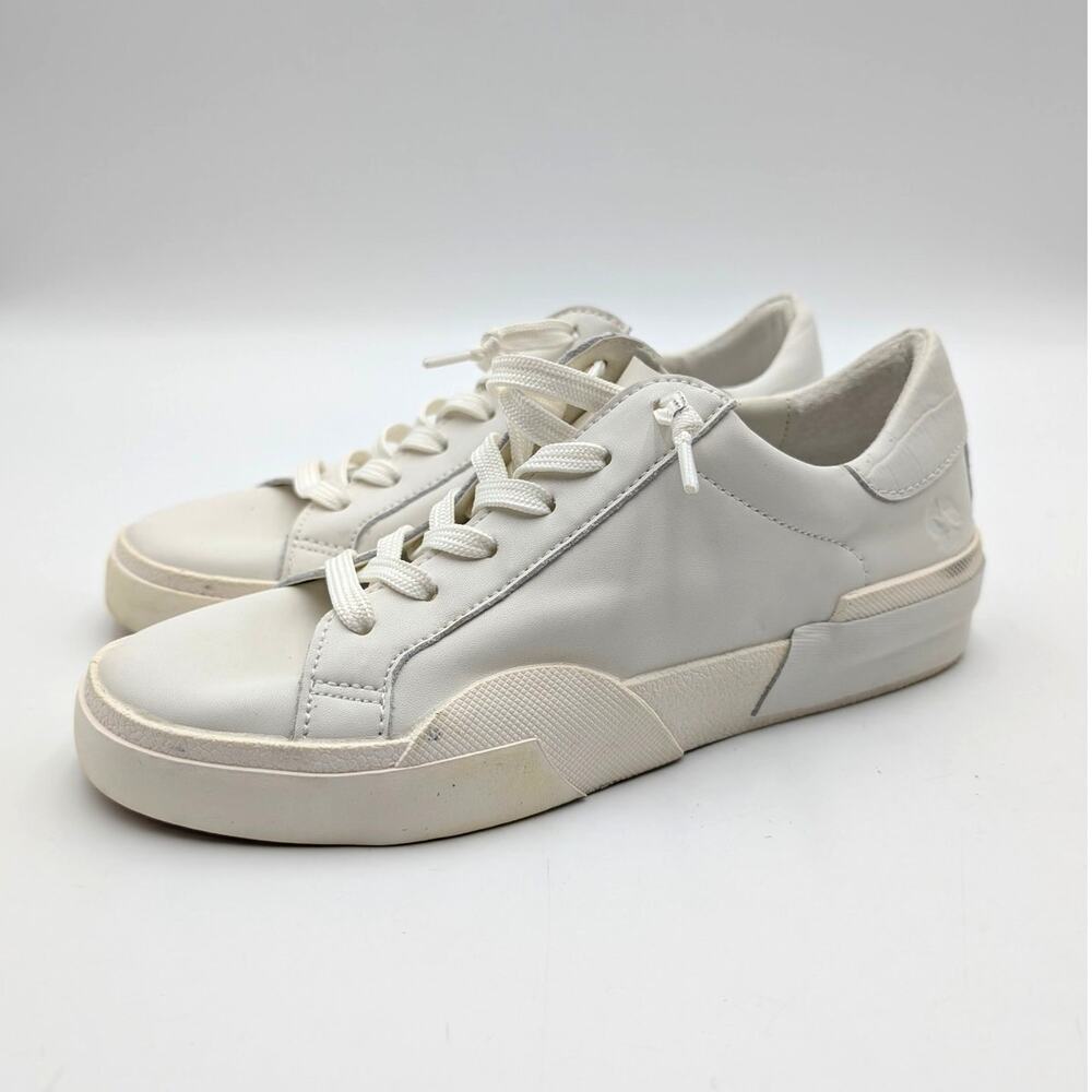 Dolce Vita Zina Lace Up Sneaker Shoes Women's Round Toe White Size US7 EU37.5